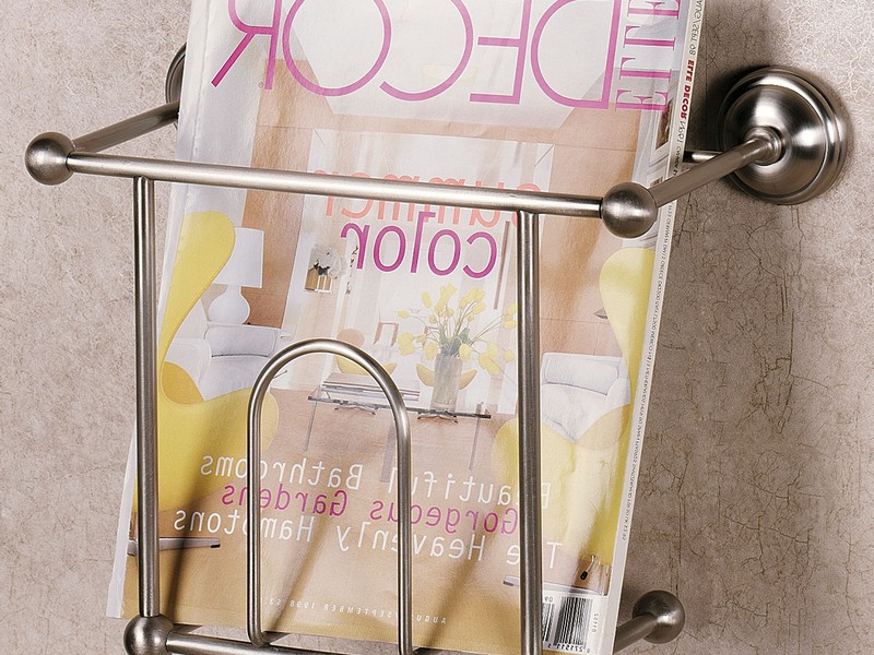 Built In Bathroom Magazine Rack