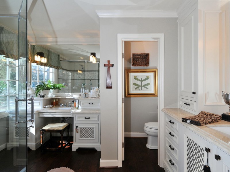 Built In Bathroom Makeup Vanity