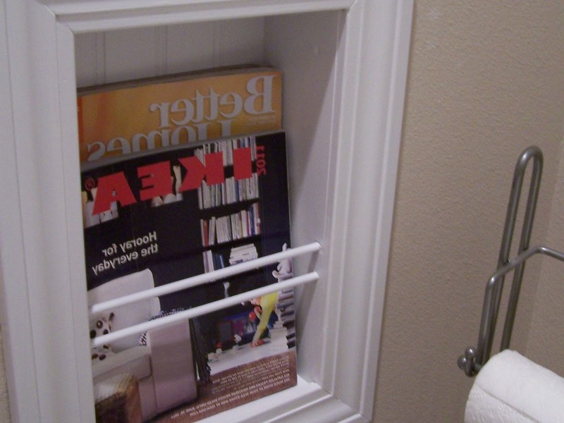 Built In Magazine Rack For Bathroom