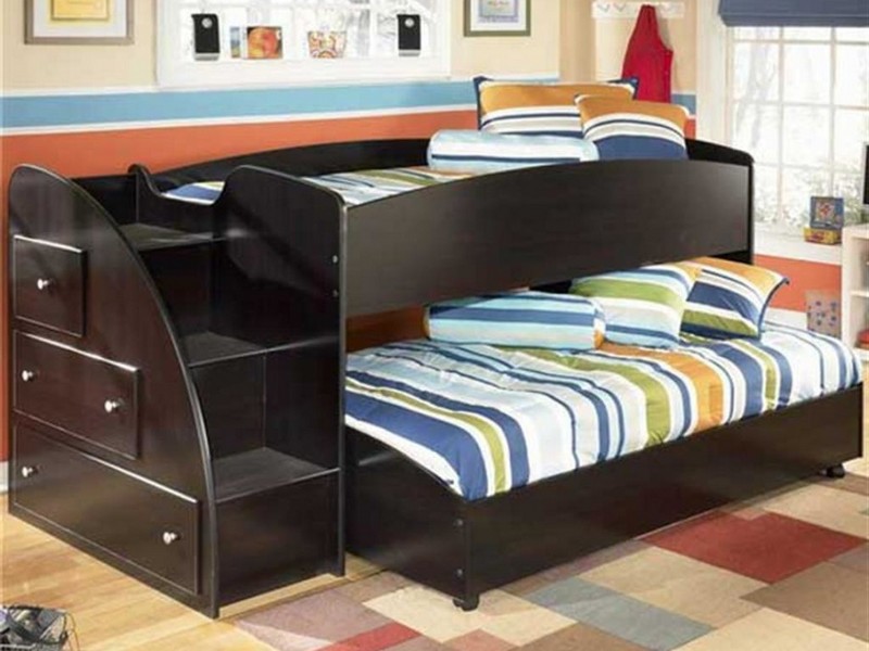 Bunk Bed With Trundle And Stairs
