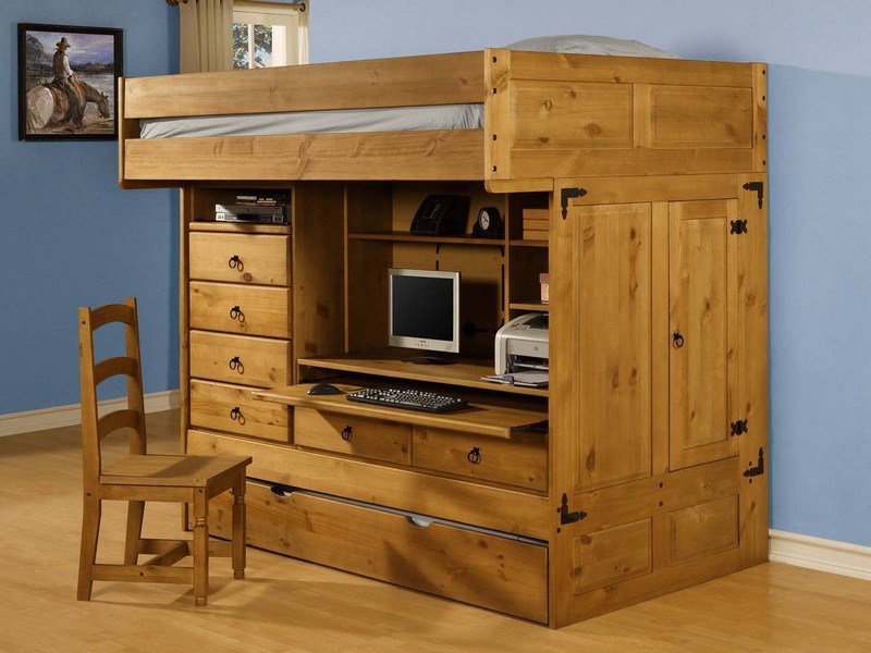 Bunk Bed With Trundle And Storage