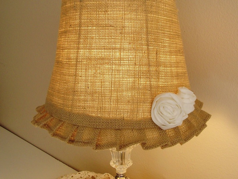 Burlap Lamp Shade