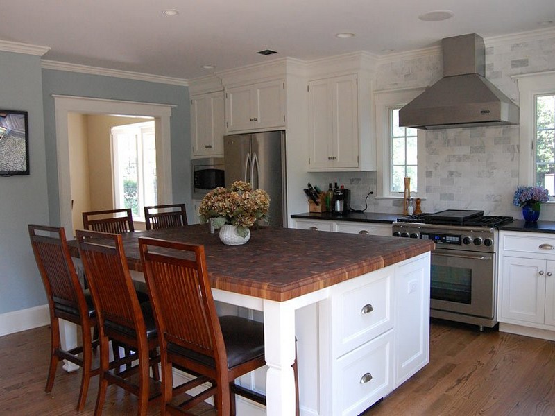 Butcher Block Kitchen Islands With Seating