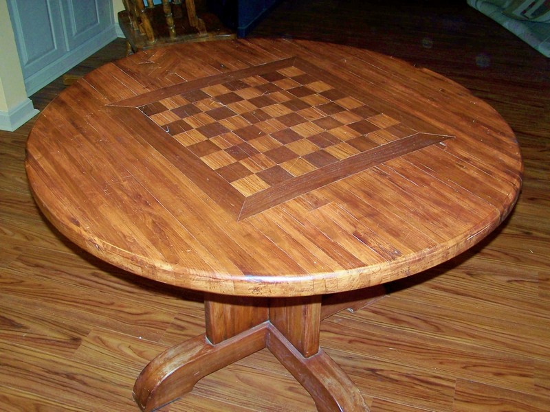 Butcher Block Round Kitchen Table