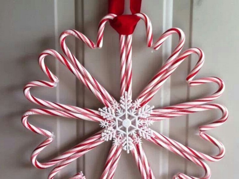 Candy Cane Wreaths Pinterest