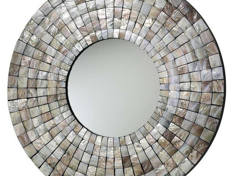 Capiz Shell Mirror Target