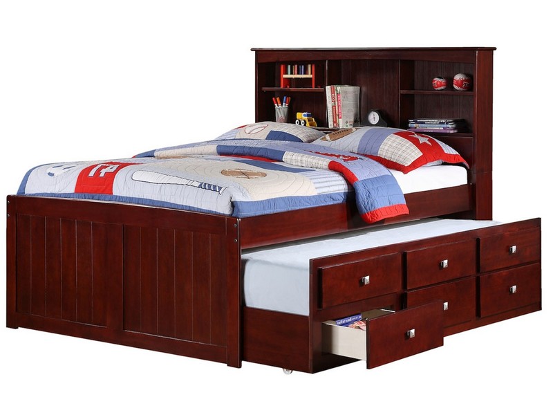 Captains Bed With Trundle And Storage Drawers