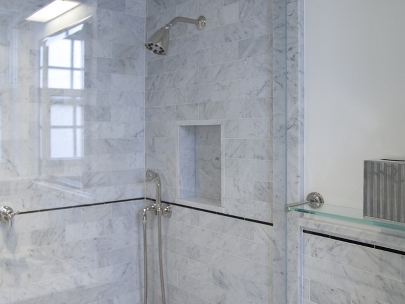 Carrara Marble Bathroom Shower