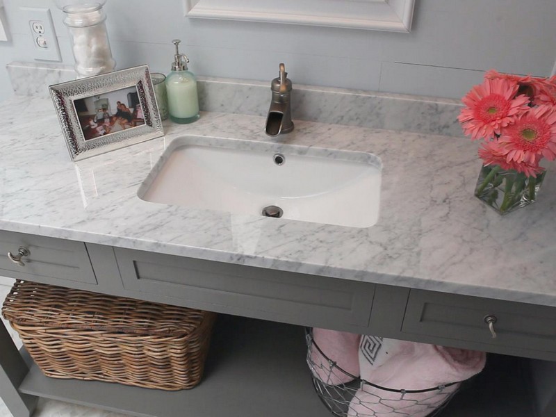 Carrera Marble Bathroom Countertops