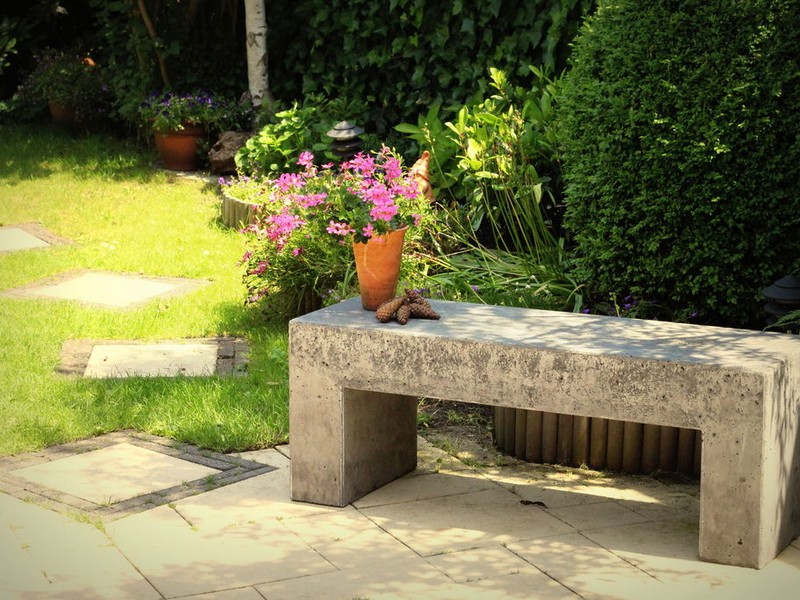 Cement Garden Bench Molds