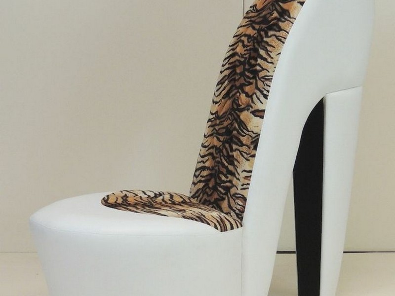 Cheetah Print High Heel Chair