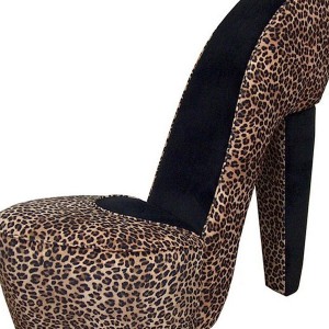 Cheetah Print Shoe Chair