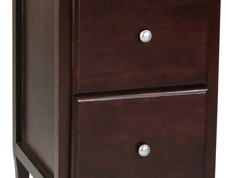 Cherry File Cabinet 2 Drawer