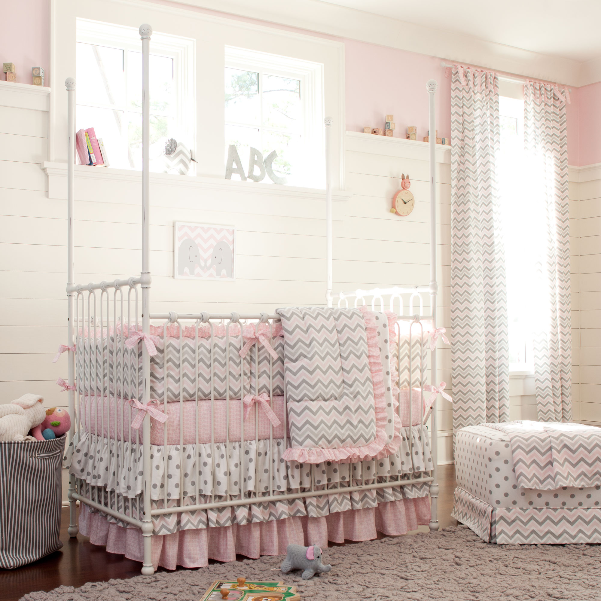 Chevron Print Baby Bedding