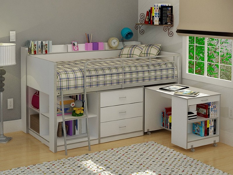 Childrens Beds With Storage And Desk
