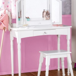Childrens Vanity Table With Mirror And Bench