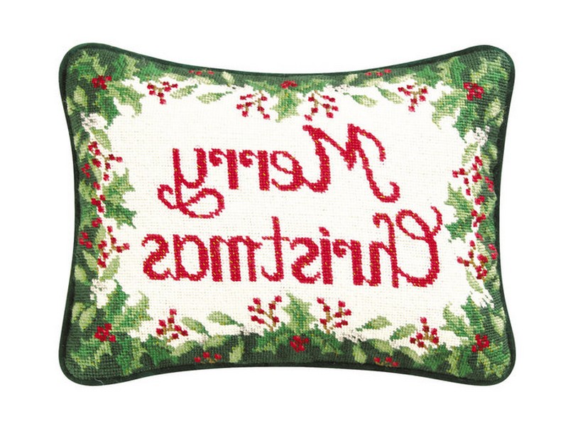 Christmas Needlepoint Pillows