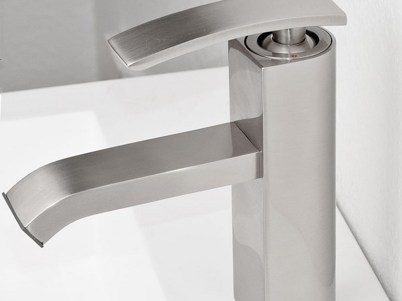 Chrome And Brushed Nickel Bathroom Faucet