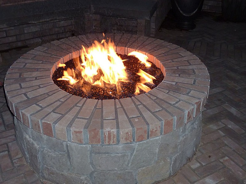 Circular Brick Fire Pit