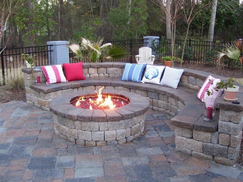 Circular Fire Pit Patio