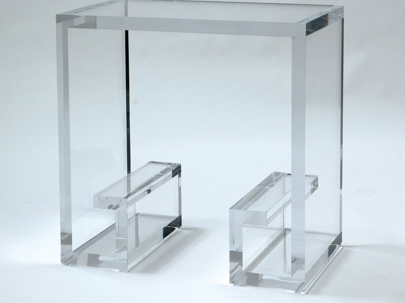 Clear Lucite End Tables