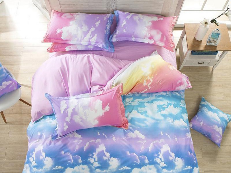 Cloud Print Bed Sheets