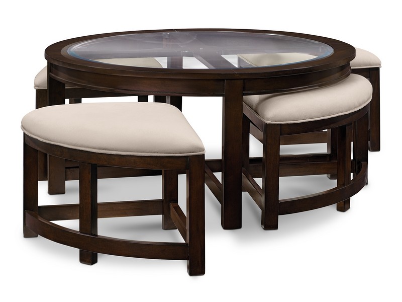 Cocktail Table With 4 Stools