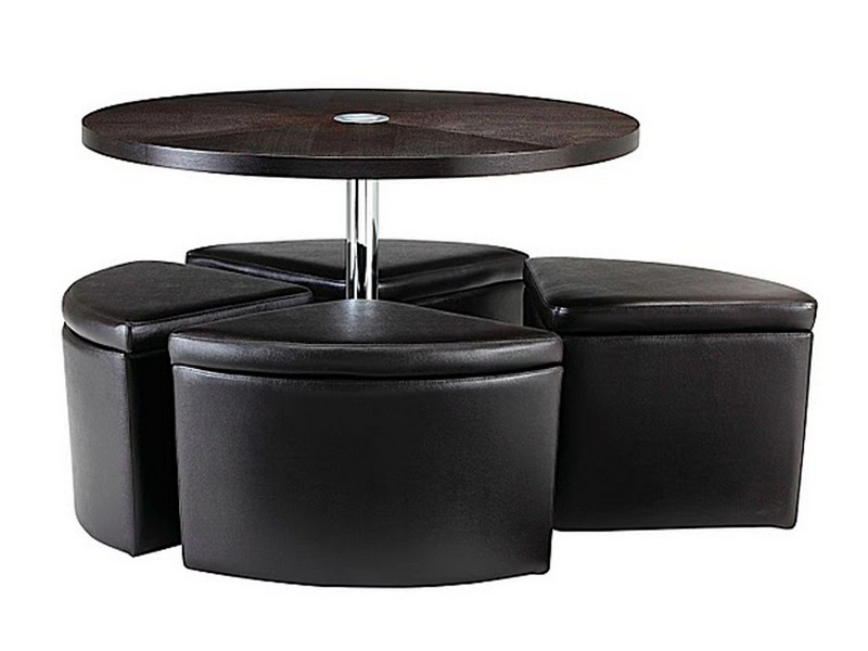 Coffee Table With Ottoman Chairs