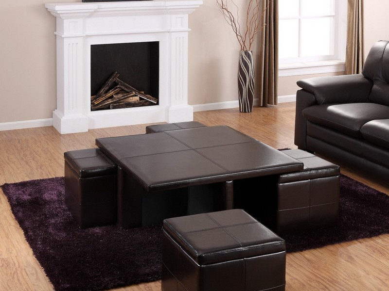Coffee Table With Ottoman Seating