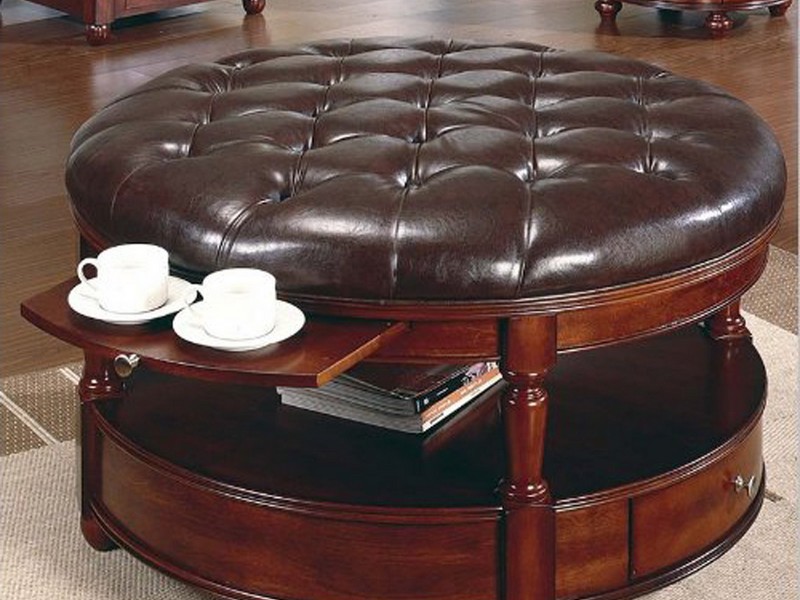 Coffee Table With Ottoman Underneath