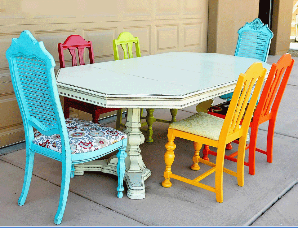 Colored Dining Room Chairs