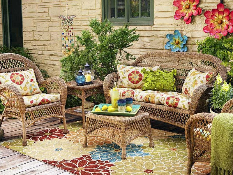 Colorful Outdoor Rugs Patios