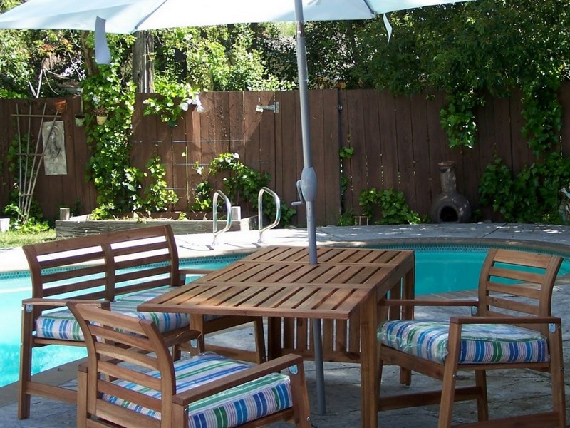 Concrete Patio Table With Umbrella