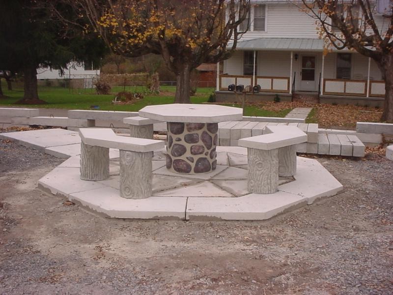 Concrete Tables And Benches