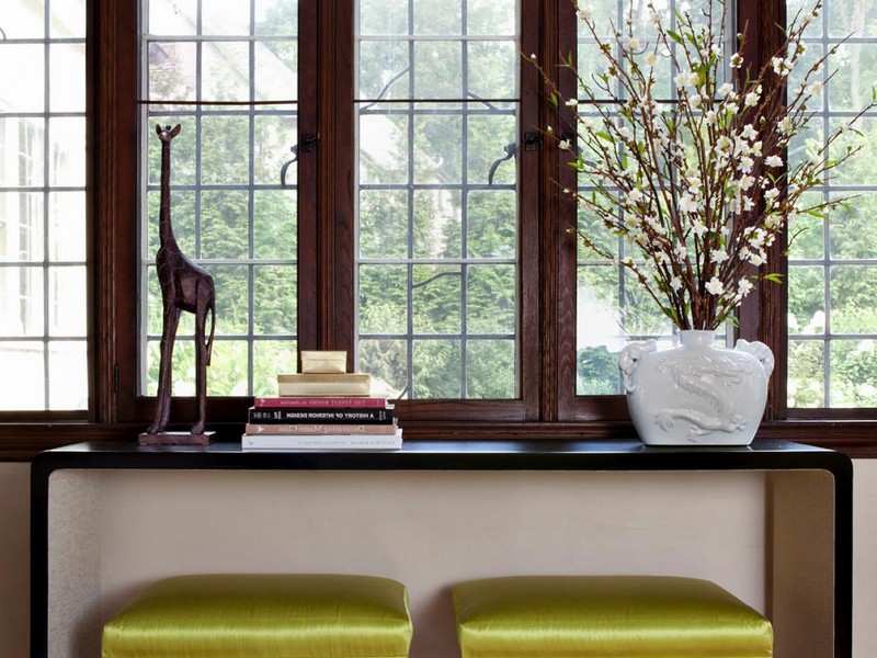 Console Table With Stools Underneath