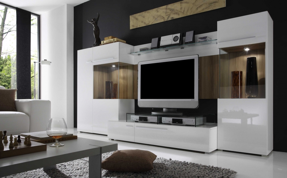 Contemporary Entertainment Centers Wall Units