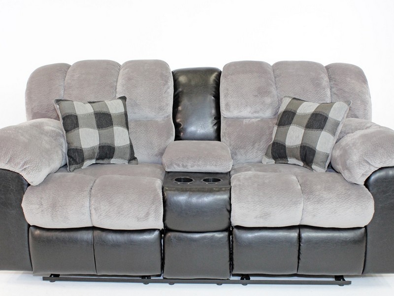 Contemporary Reclining Leather Sofa