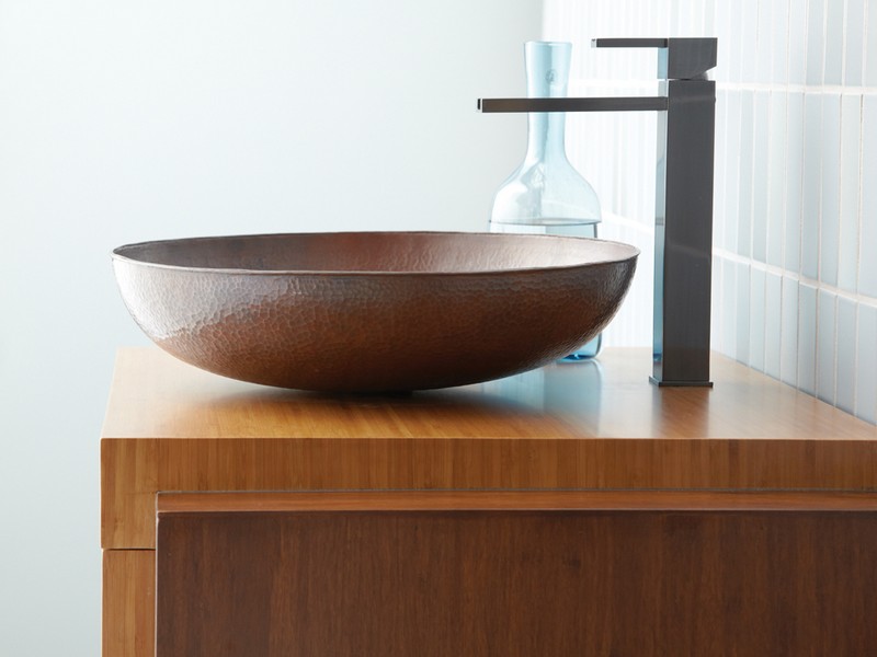 Copper Vessel Sinks Bathroom