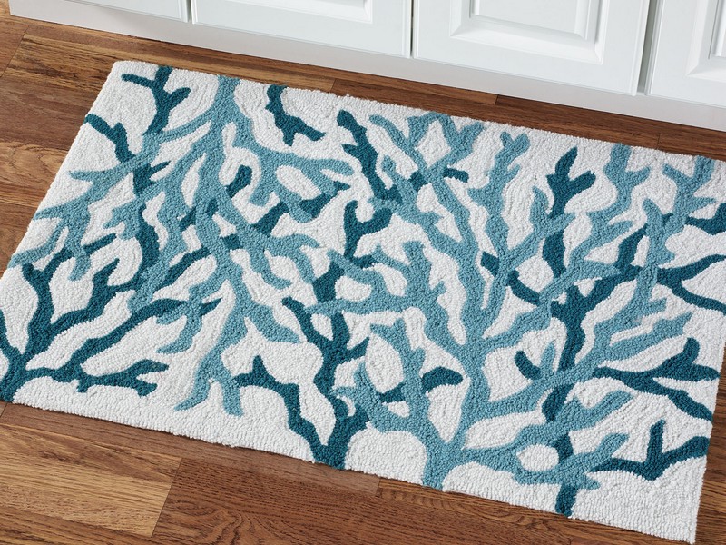 Coral Bath Rugs