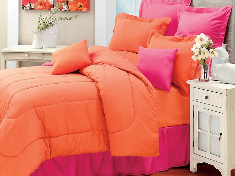 Coral Colored Bed Sheets