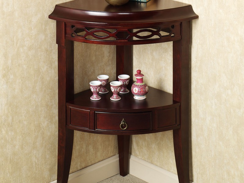 Corner Accent Tables Espresso