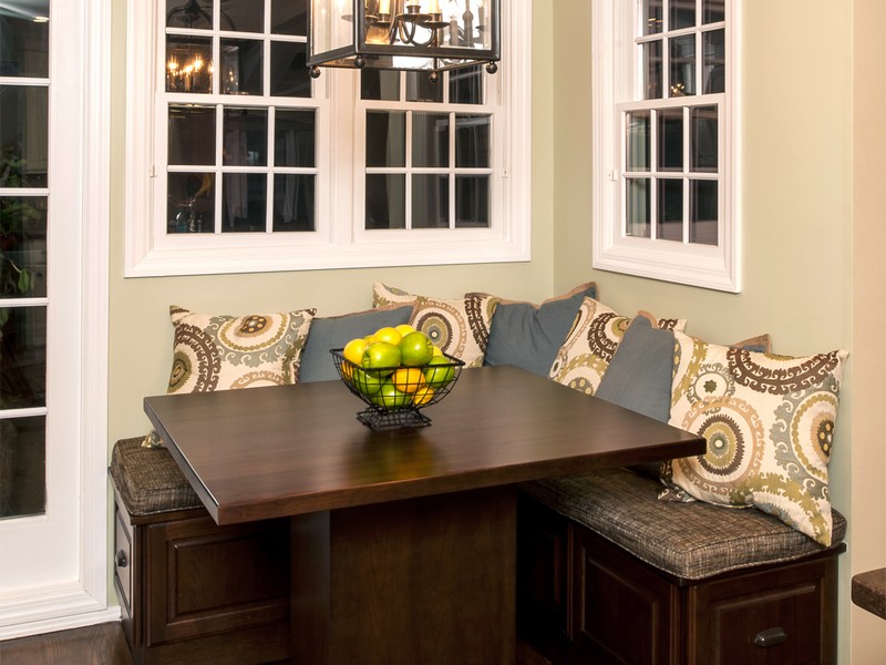 Corner Banquette Seating With Storage