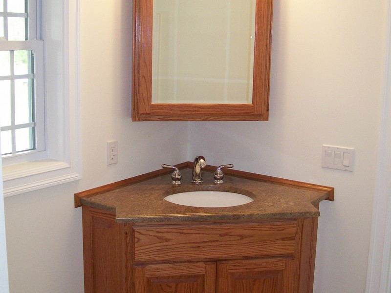 Corner Bathroom Mirror With Light