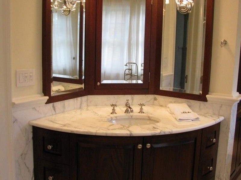 Corner Bathroom Vanity Cabinets