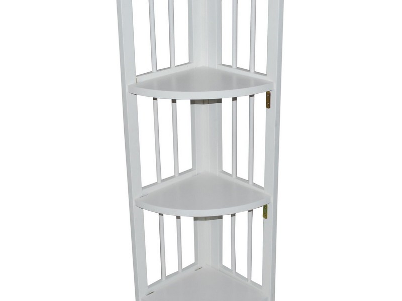 Corner Bookcase White