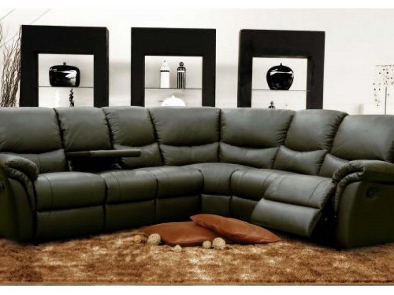 Corner Recliner Leather Sofa