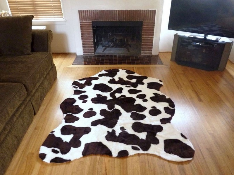 Cow Print Rug Faux