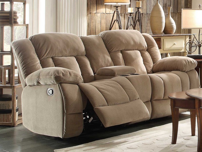 Cream Leather Recliner Sofas