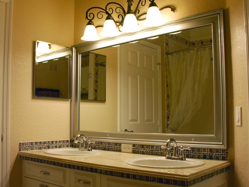 Crown Molding Around Bathroom Mirror