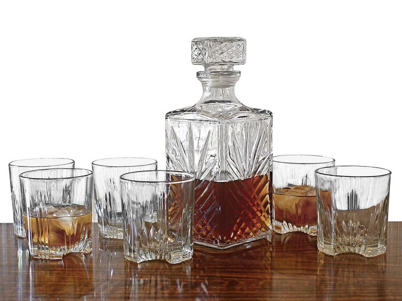 Crystal Whiskey Decanter Set